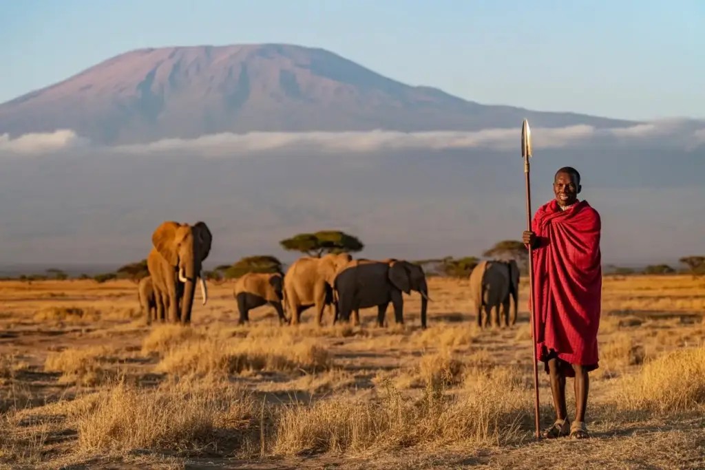 Alone-Maasai-Warrior-at-Amboseli-National-Park-1024x683